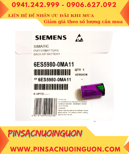 Siemens 6ES5980-0MA11; Pin nuôi nguồn Siemens 6ES5980-0MA11 lithium 3.6v chính hãng (Xuất xứ ISRAEL)