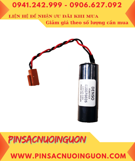 DENSO 410076026, Pin nuôi nguồn DENSO Robotics 410076026 lithium 3.6v chính hãng /Xuất xứ NHẬT