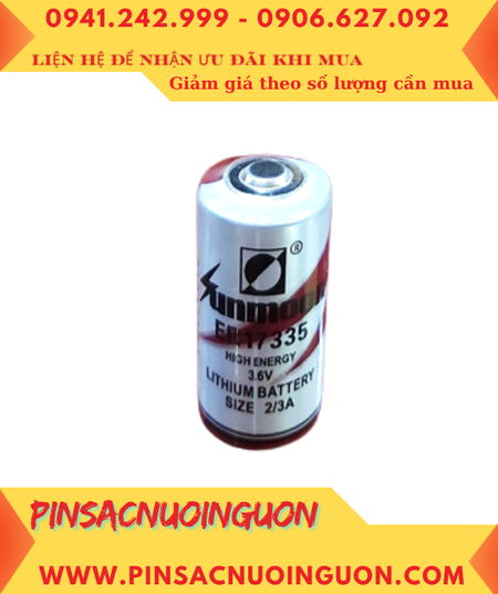 Sunmoon ER17335 _Pin nuôi nguồn PLC Sunmoon ER17335 lithium 3.6v 2/3A 2100mAh