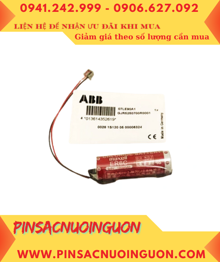 ABB GJR5250700R0001 07LE90 Pin nuôi nguồn ABB Robots lithium 3.6v 2750mAh, Xuất xứ NHẬT