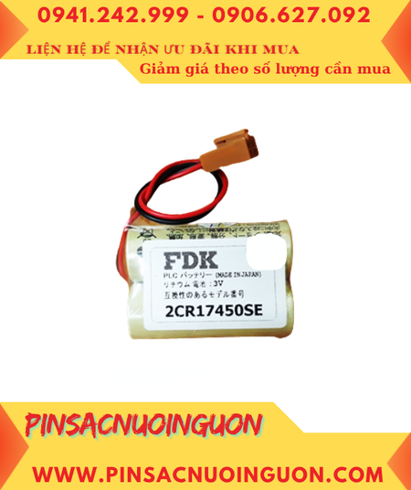 FDK 2CR17450SE (2 viên ghép đôi), Pin nuôi nguồn FDK 2CR17450SE Lithium 3v chính hãng /Xuất xứ NHẬT