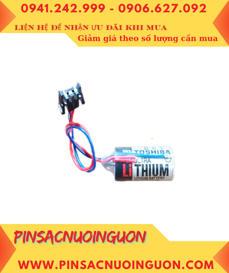 Pin ER3V _Pin Toshiba ER3V; Pin nuôi nguồn Toshiba ER3V lithium 3.6v 1/2AA 1000mAh _XUất xứ Nhật