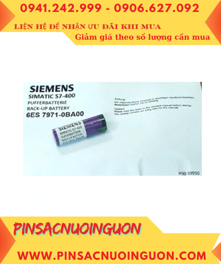 Siemens S7-400; Pin nuôi nguồn PLC Siemens S7-400 lithium 3.6v AA 2400mAh (Viên màu tím-Xuất xứ ĐỨC)