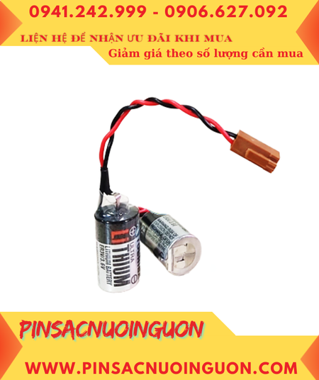 Toshiba ER3V ; Pin nuôi nguồn Toshiba ER3V lithium 3.6v 1/2AA 1000mAh chính hãng /Xuất xứ NHẬT