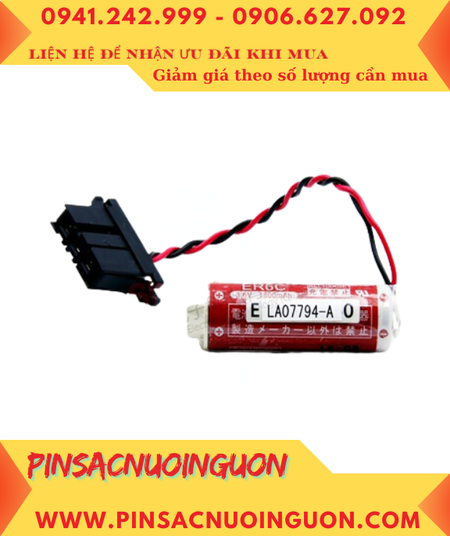 LA07794-A TA81373-C ER6C WK60 Pin nuôi nguồn 3.6v Lithium 1800mAh (Zắc cắm đặc biệt), Xuất xứ NHẬT