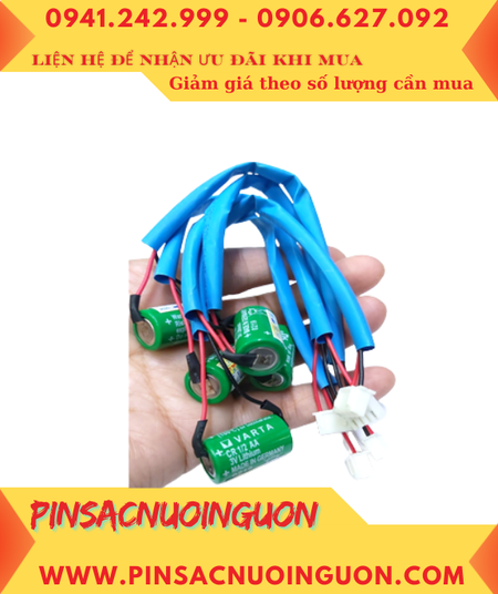 Varta CR1/2AA; Pin nuôi nguồn PLC Varta CR1/2AA 950mAh lithium 3.0v chính hãng _Made in Germany