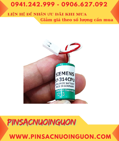Siemens 143467, Pin nuôi nguồn PLC Siemens 143467 lithium 3V 1/2AA 850mAh _Xuất xứ ĐỨC