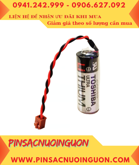 Toshiba ER17500V (Zắc Omron); Pin nuôi nguồn Omron CS1W-BAT01 lithium 3.6v 2700mAh _Xuất xứ Nhật