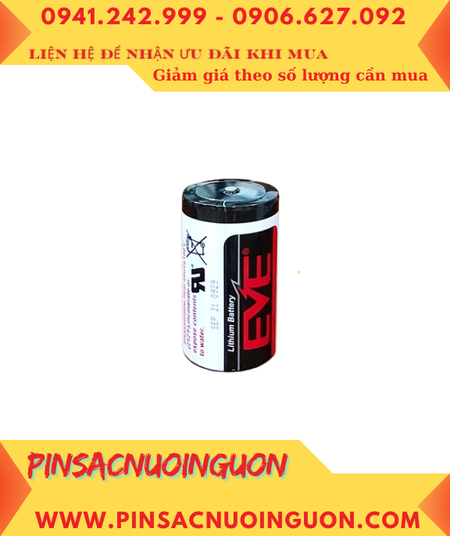 EVE ER26500; Pin nuôi nguồn PLC EVE ER26500 lithium 3.6v C 8500mAh (26mmx50mm) chính hãng