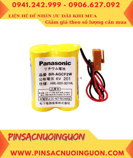 Fanuc BR-AGCF2W _Pin nuôi nguồn Fanuc BR-AGCF2W lithium 6v 2200mAh chính hãng, Xuất xứ Nhật