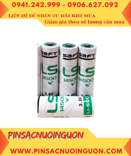 Pin máy đếm lượt người (khách) Saft LS14500 size AA lithium 3.6v 2600mAh _Made in Franc
