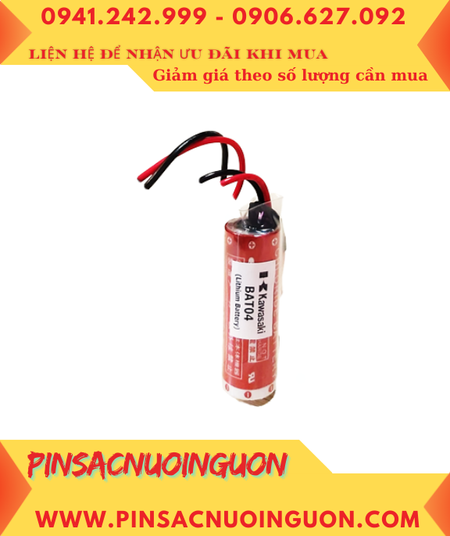 KAWASAKI BAT04-K _Pin nuôi nguồn KAWASAKI BAT04-K lithium 3.6v chính hãng (Xuất xứ NHẬT)