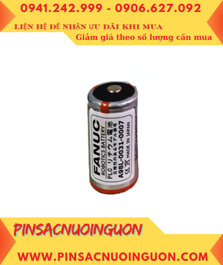 Fanuc A98L-0031-0027; Pin nuôi nguồn FANUC A98L-0031-0027 Alkaline 1.5v chính hãng, Xuất xứ BỈ