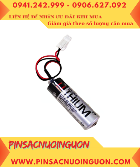 Toshiba ER17500V (Zắc Epson), Pin nuôi nguồn Toshiba ER17500V lithium 3.6v 2700mAh, Xuất xứ NHẬT