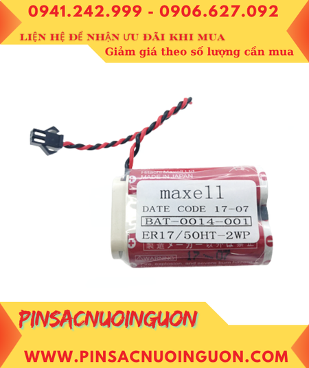 Pin MAXELL ER17/50HT-2WP, Pin nuôi nguồn PLC BAT-0014-001 lithium 3.6v 5500mAh, Xuất xứ Nhật