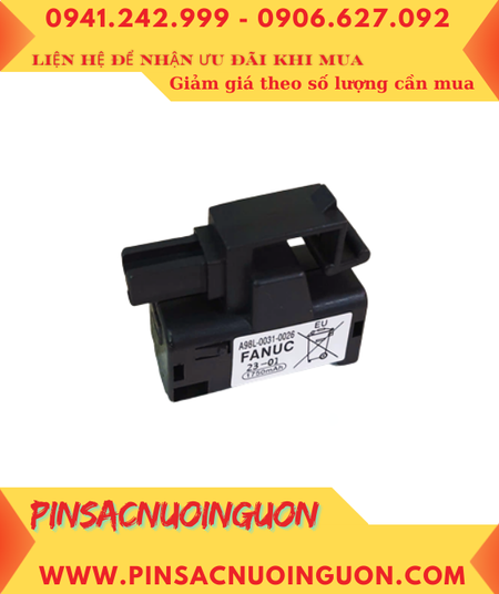 FANUC A02B-0309-K102; Pin nuôi nguồn A02B-0309-K102 lithium 3v chính hãng, Xuất xứ NHẬT
