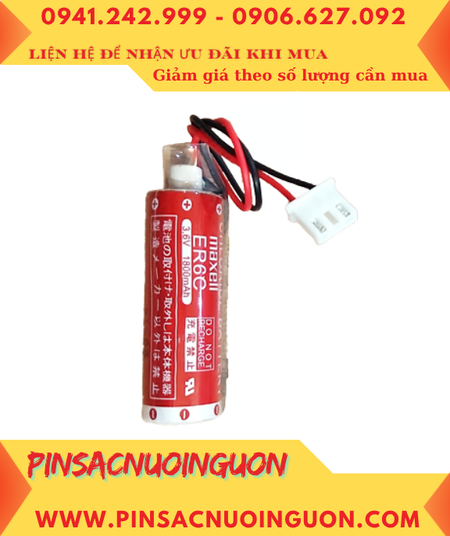 Pin Maxell ER6C _Pin ER6C; Pin nuôi nguồn PLC Maxell ER6C lithium 3.6v AA 1800mAh _Xuất xứ Nhật