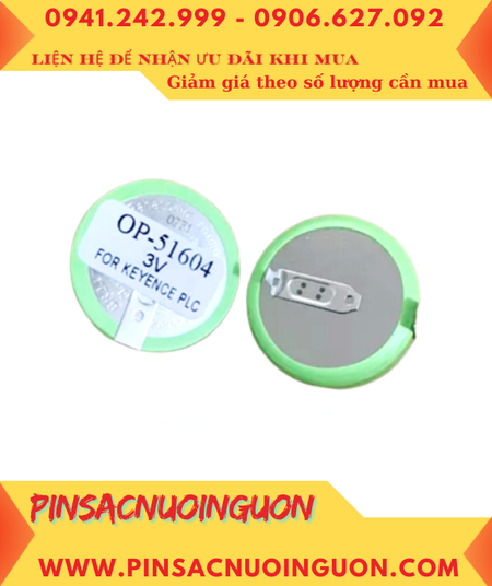 KEYENCE PLC OP-51604, Pin nuôi nguồn KEYENCE PLC OP-51604 lithium 3v chính hãng