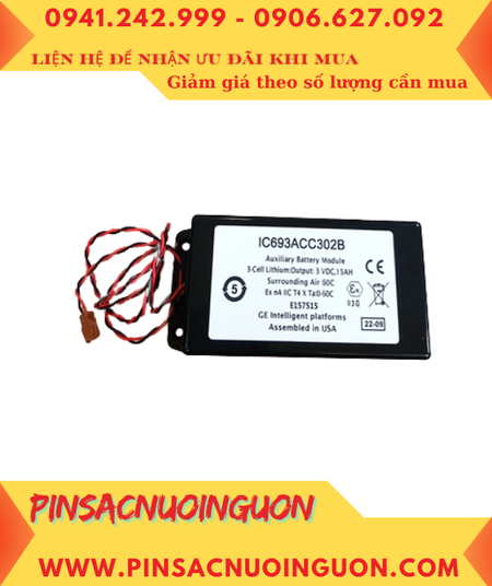 Fanuc IC693ACC302B; Pin nuôi nguồn Fanuc IC693ACC302B lithium 3V chính hãng _Xuất xứ Nhật