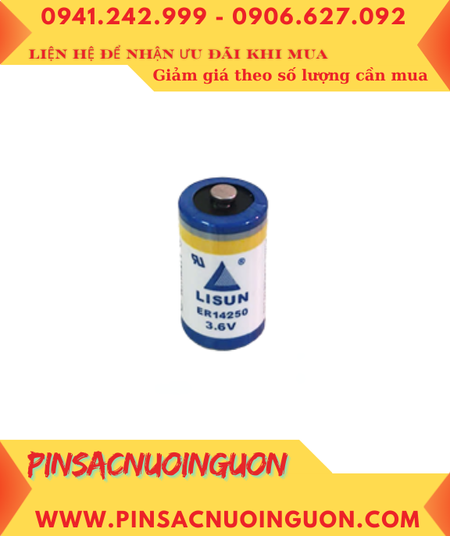 Lisun ER14250; Pin nuôi nguồn Lisun ER14250 lithium 3.6v 1/2AA 1200mAh chính hãng