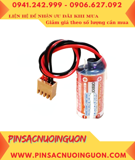 Pin OMRON CV1M; Pin nuôi nguồn OMRON CV1M lithium 3.6v 2/3A 1600mAh _Xuất xứ Nhật