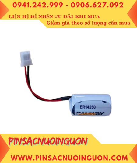 RAMWAY ER14250 (ZẮC CẮM); Pin nuôi nguồn RAMWAY ER14250 3.6v 1/2AA 1200mAh chính hãng