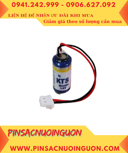 Pin KTS ER14250, Pin nuôi nguồn KTS ER14250 lithium 3.6V 1/2AA 1200mAh chính hãng