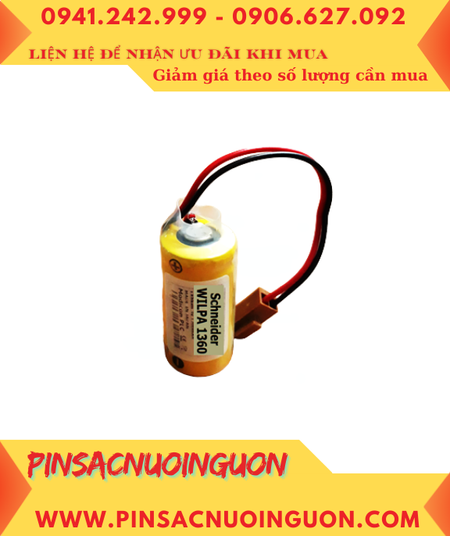 Schneider WILPA 1360; Pin nuôi nguồn Schneider WILPA 1360 2/3A 3V 1200mAh chính hãng, Xuất xứ Nhật