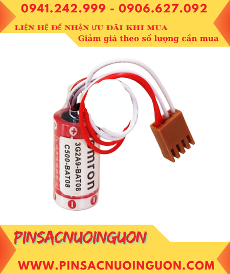 Omron C500-BAT08; Pin nuôi nguồn PLC Omron C500-BAT08 lithium 3.6V chính hãng /Xuất xứ NHẬT