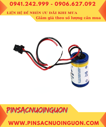 Lisun ER14250 (Zắc DF1.35-2P); Pin nuôi nguồn Lisun ER14250 lithium 3.6v 1/2AA 1200mAh chính hãng