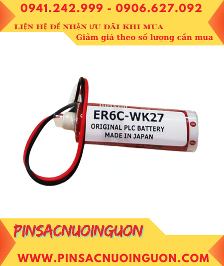 Maxell ER6C-W27K Pin nuôi nguồn Maxell ER6C W27K Lithium Thionyl Chloride 3.6v AA 1800mAh chính hãng