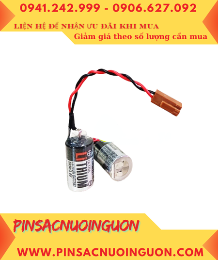 Pin Toshiba ER3V _Pin ER3V; Pin nuôi nguồn PLC Toshiba ER3V lithium 3.6v 1/2AA 1000mAh _Xuất xứ Nhật
