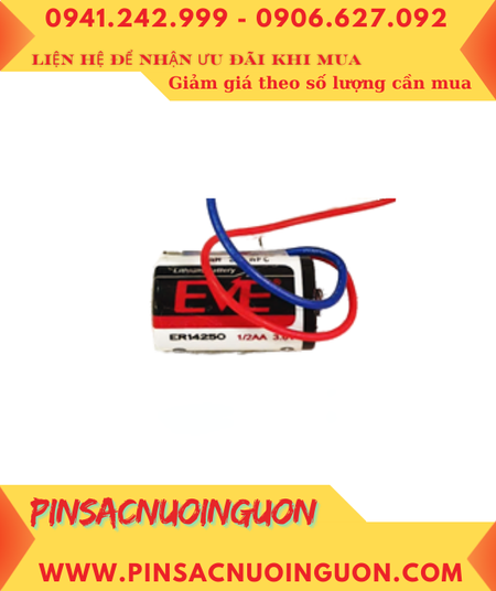EVE ER14250; Pin nuôi nguồn EVE ER14250 lithium 3.6v 1/2AA 1200mAh chính hãng