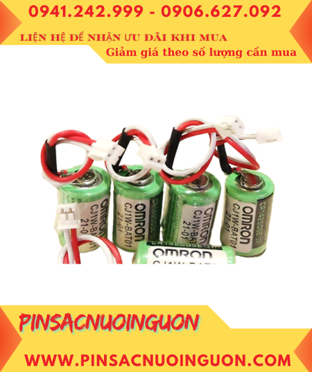 Omron CJ1W-BAT01; Pin nuôi nguồn Omron CJ1W-BAT01 lithium 3V 1/2AA chính hãng /Xuất xứ NHẬT
