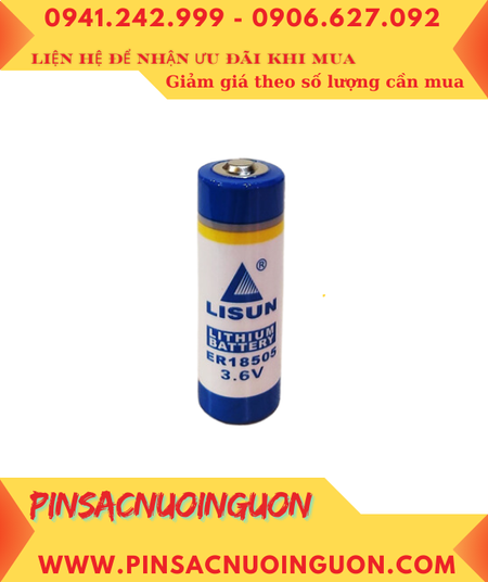 Lisun ER18505 _Pin ER18505; Pin nuôi nguồn LISUN ER18505 lithium 3.6v A 3600mAh chính hãng