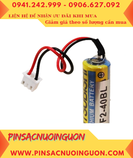 Mitsubishi F2-40BL; Pin nuôi nguồn Mitsubishi F2-40BL lithium 3.6v AA 1800mAh chính hãng, Xuất xứ Nhật