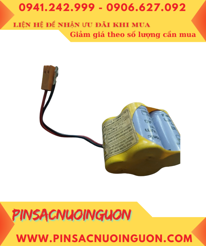 Lisun CR17505, Pin nuôi nguồn PLC Lisun CR17505 lithium manganese 3v 2500mAh chính hãng thumb