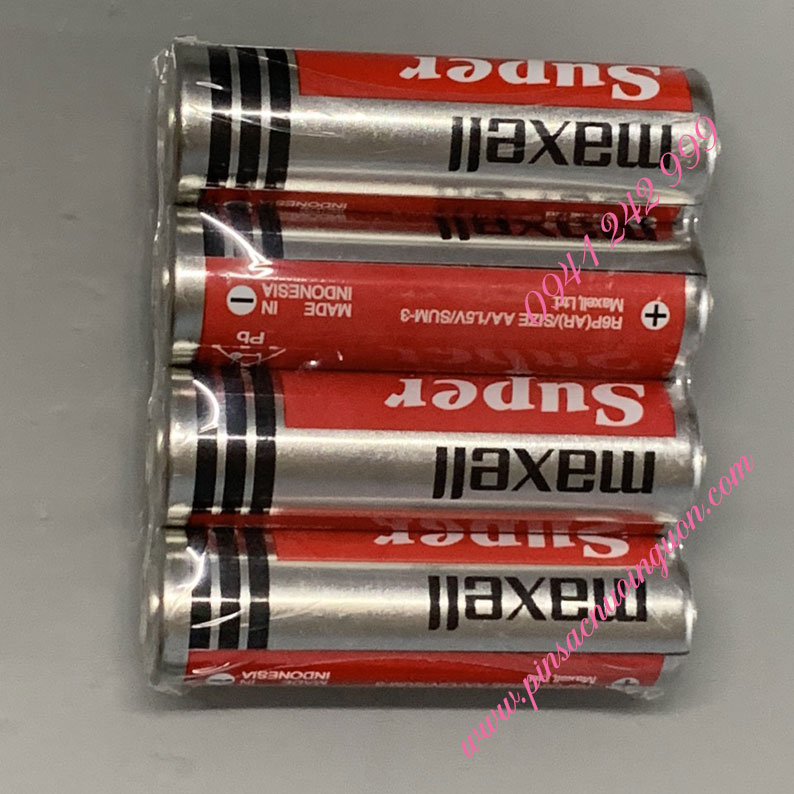 COMBO 1HỘP=40viên Pin AA 1.5v Maxell R6P(AR)4P SUM-3 Super Power ACE _Giá chỉ 109.000đ/ Hộp thumb