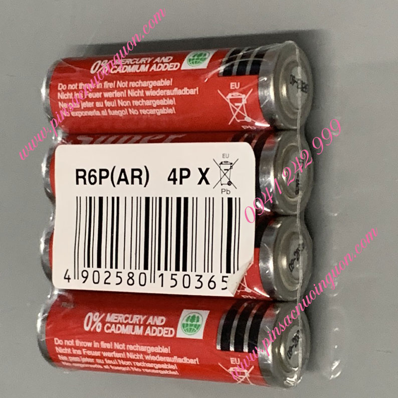 COMBO 1HỘP=40viên Pin AA 1.5v Maxell R6P(AR)4P SUM-3 Super Power ACE _Giá chỉ 109.000đ/ Hộp thumb