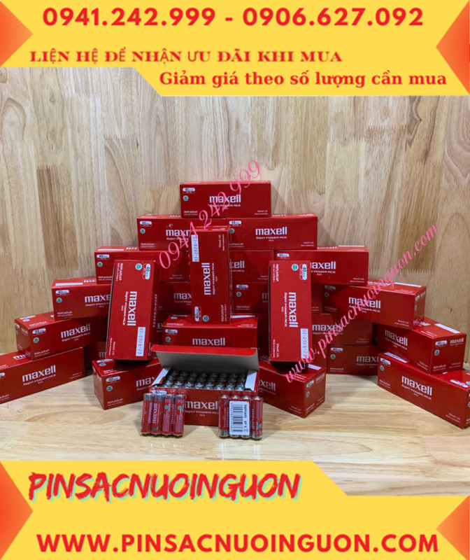 COMBO 1HỘP=40viên Pin AA 1.5v Maxell R6P(AR)4P SUM-3 Super Power ACE _Giá chỉ 109.000đ/ Hộp thumb