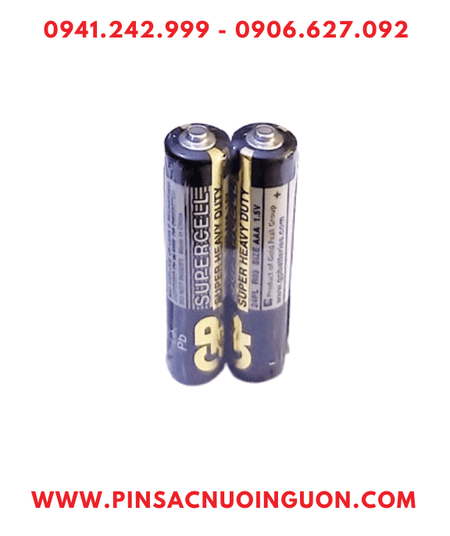 Pin GP 24PL-2S2/R03 _Pin đũa AAA 1.5v GP Supercell 24PL-2S2/R03 Super Heavy Duty /Gói 2viên