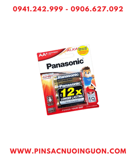 Panasonic LR6T/4B; Pin AA 1.5v Alkaline Panasonic LR6T/4B Made in Thailand | Vỉ 4viên
