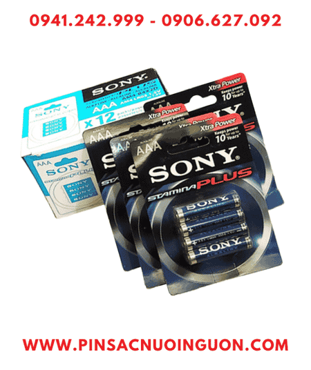 Pin COMBO 12vỉ=48viên Pin AAA 1.5v Sony Alkaline Plus LR03 AM4 Extra Power _Giá chỉ 528.000đ/Hộp