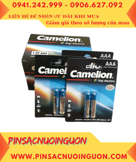 Pin Camelion COMBO 01HỘP 12 vỉ (24viên) Pin AAA 1.5v Alkaline Camelion LR03 _Giá chỉ 204.000đ/HỘP 24viên