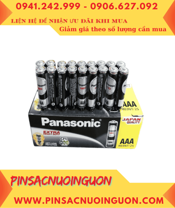 COMBO 1HỘP 60viên Pin Panasonic R03NT/2S NEO Made in Indonesia _Giá chỉ 178.000/Hộp 60viên