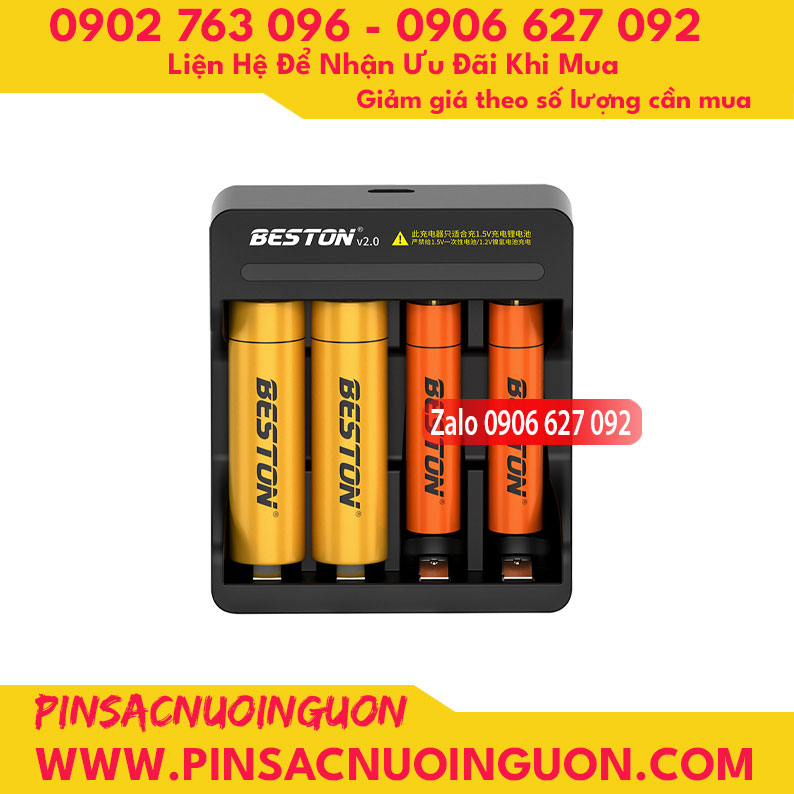 Bộ sạc pin Beston dành cho pin AA AAA Lithium 1.5V M7011 thumb