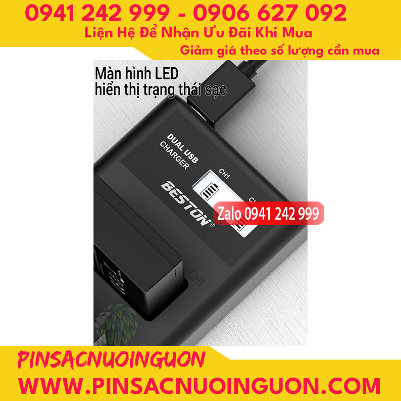Bộ sạc pin Beston EN-EL15 dùng cho các dòng pin EL15 của Nikon thumb