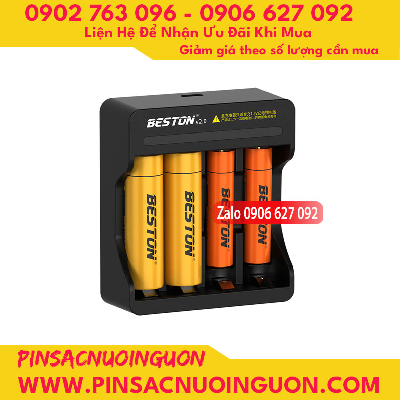 Bộ sạc pin Beston dành cho pin AA AAA Lithium 1.5V M7011 thumb