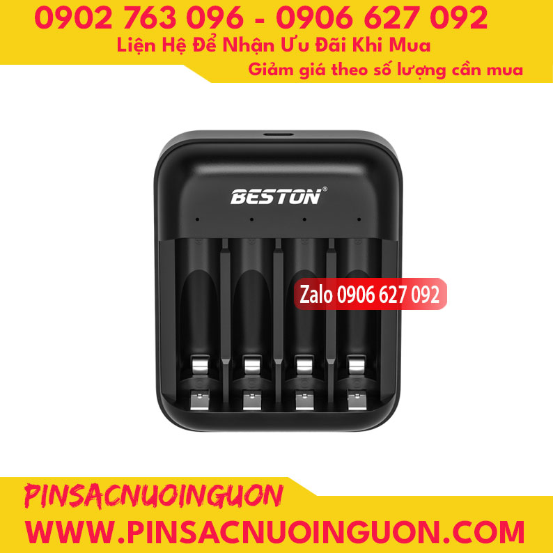 Bộ sạc pin Beston dành cho pin AA AAA Lithium 1.5V M7032 tự ngắt