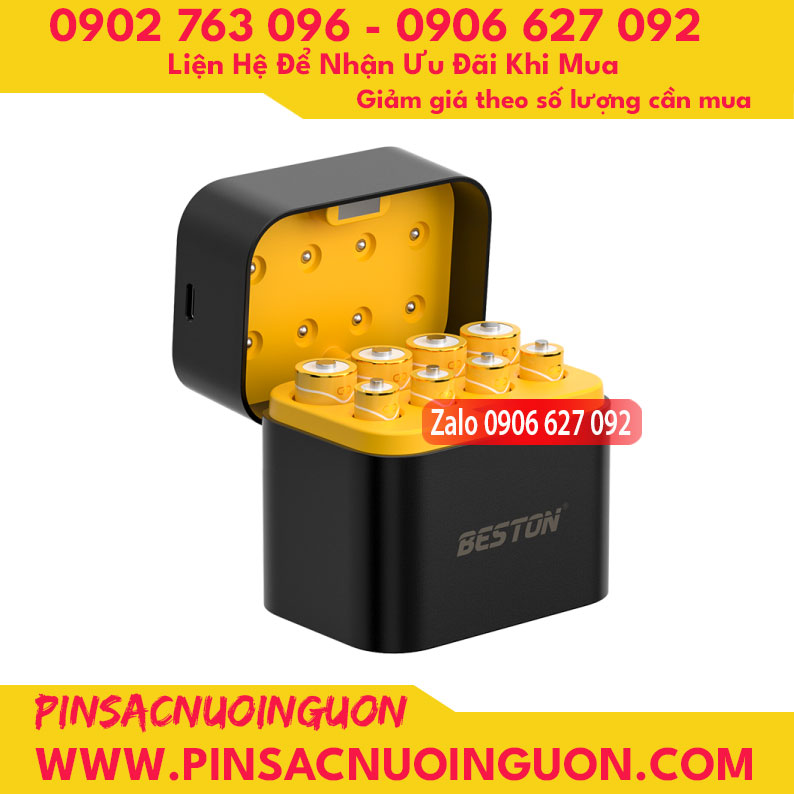 Hộp sạc pin Beston M7037 dành cho pin AA và AAA Lithium 1.5V thumb
